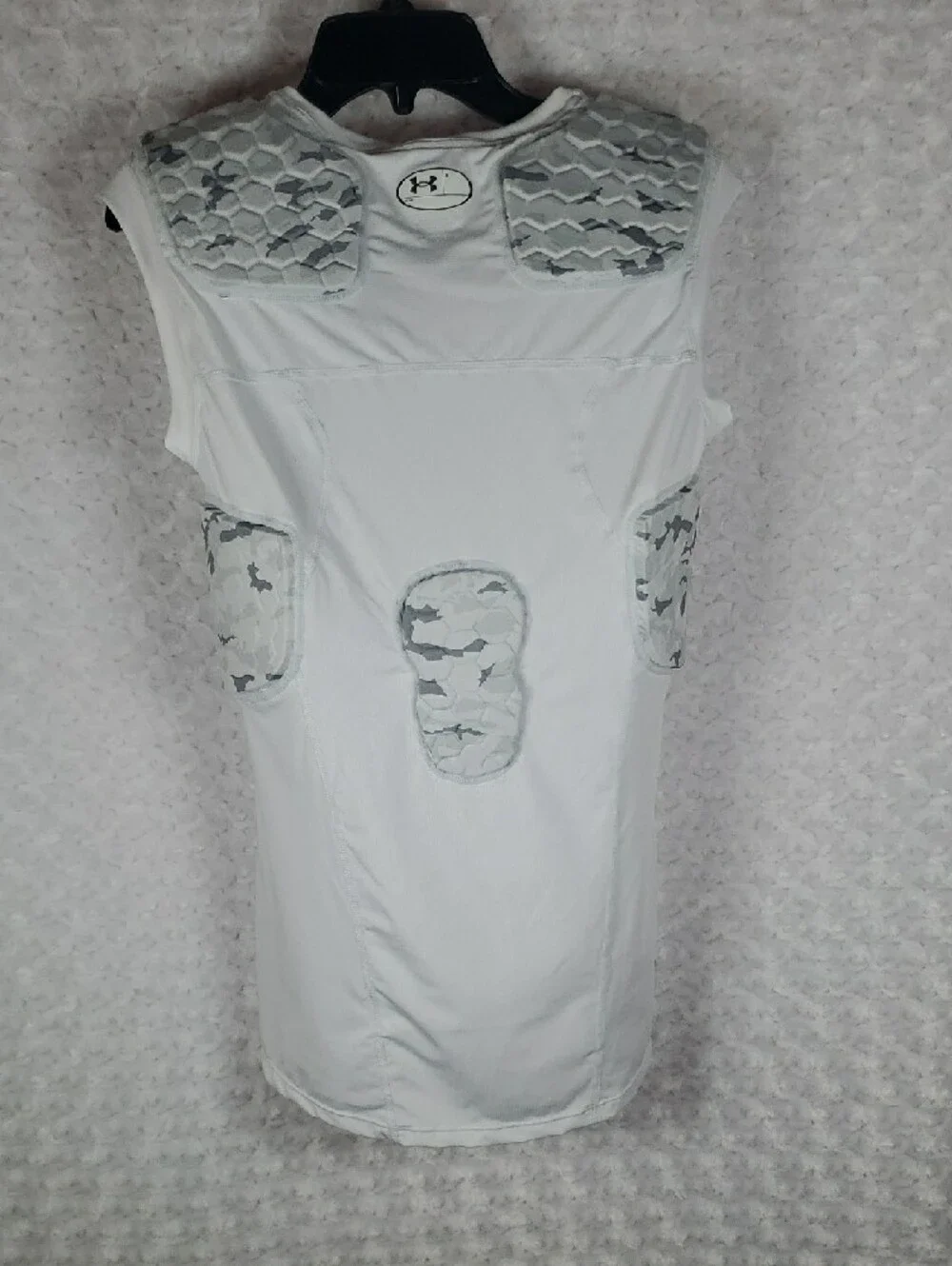 Under Armour White Sleeveless Padded Compression Shirt - Picture 8 of 11